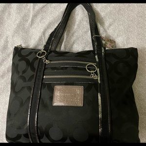 COACH Poppy Op Art Glam Tote #13826
